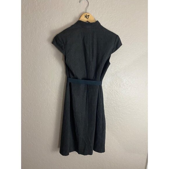 Trina Turk Women's Grey Millionaire Ponte Knit Belted Dress - Small - Picture 5 of 13